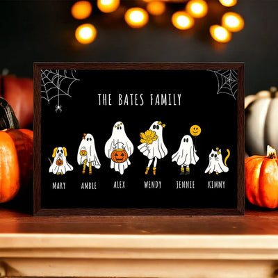 Custom Halloween Ghost Family Sign 2023