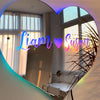 Personalised Couple Heart Mirror - Light Up Mirror