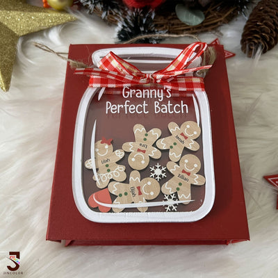 Personalized Gingerbread Mason Jar Ornament