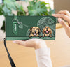 Heart Shape Colorful Dog Personalized Clutch Purse, Mother’s Day Gift for Dog Lovers, Dog Dad, Dog Mom - PU084PS02