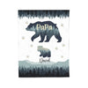 PAPA BEAR - PERSONALIZED BLANKET - BEST GIFT FOR DAD