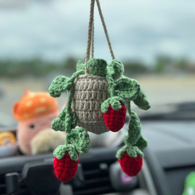 Handmade crochet plant hanger